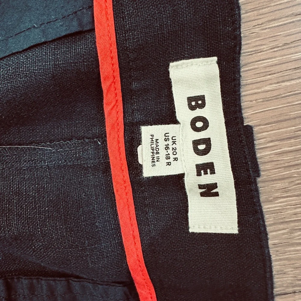 Boden Navy Wide Leg Pants - Picture 2 of 4